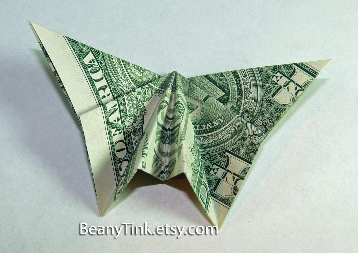 star flower origami Money origami Origami Flower straight wing  Dollar