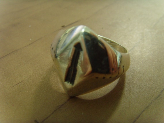 old pawn harvey era navajo ingot silver sterling 925 ring