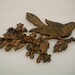 Vi n t a g e Copper Brown Birds on a Branch Set of Two Syroco 1967
