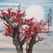 Cherry blossom painting Original painting chinese art -Lovely cherry blossom tree No.14