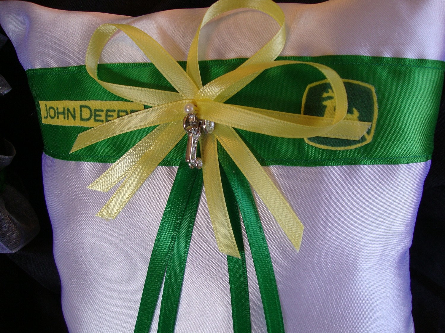 John Deere Wedding Garter Set and Ring Bearer Pillow