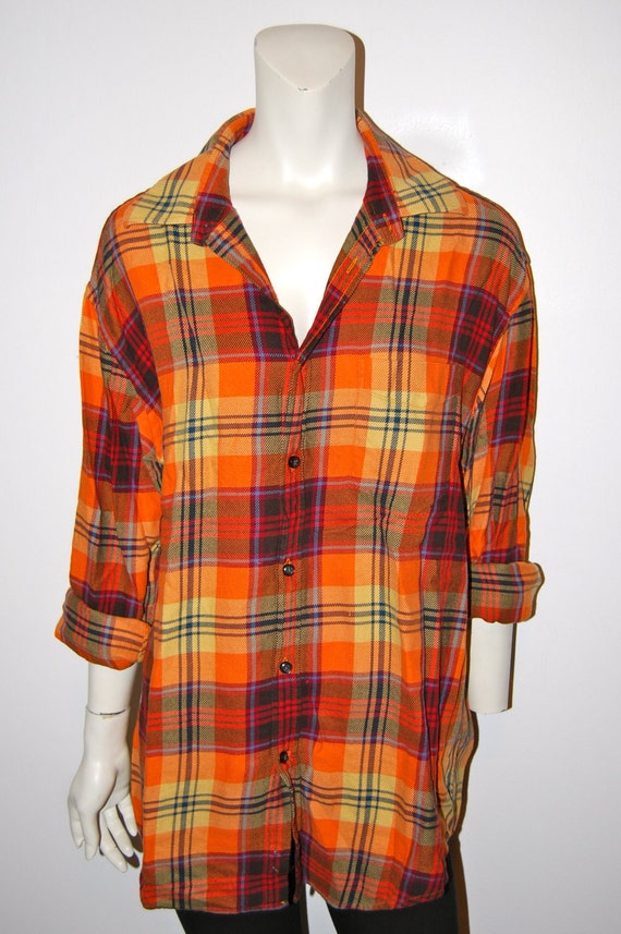 orange and black flannels