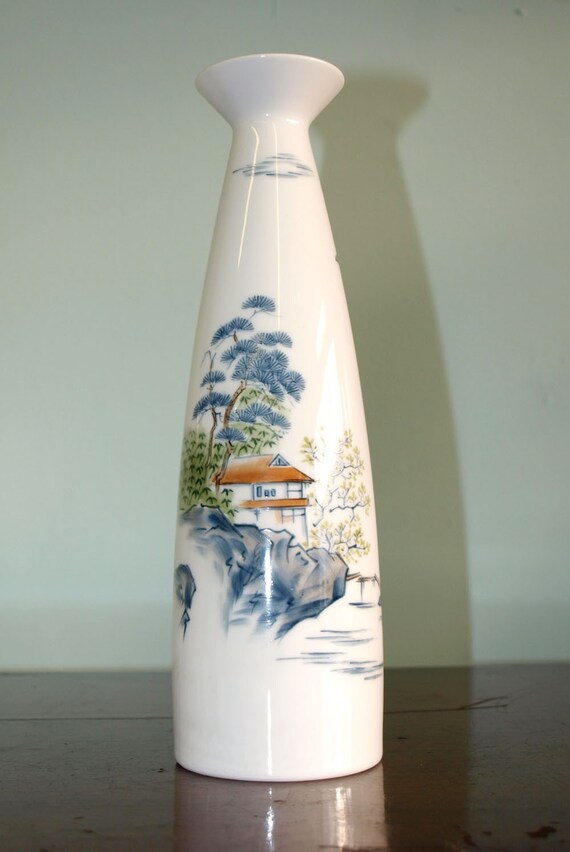 Items similar to Hand Painted Noritake Bone China Vase on Etsy