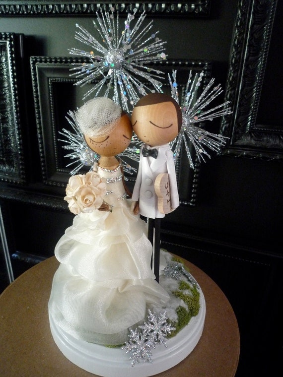 Items similar to Custom Keepsake  Wedding  Cake  Topper  with 