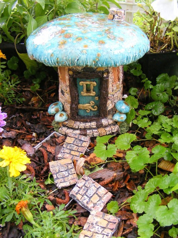 Items similar to Mushroom fairy house gnome garden mushroom with