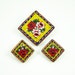 Vintage Minature Mosaic Italy Antique Brooch Earrings Set