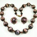 Vintage Necklace Earrings Wedding Cake Fiorato Venetian Glass Set