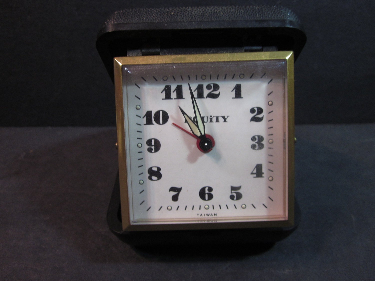 equity travel alarm clock vintage