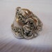 Reserved For KC. Unger Les Circes Antique Sterling Silver Spoon Ring size 7 and three fourths