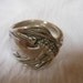 Prairie Blossoms Antique Sterling Silver Spoon Ring size 7 and a quarter