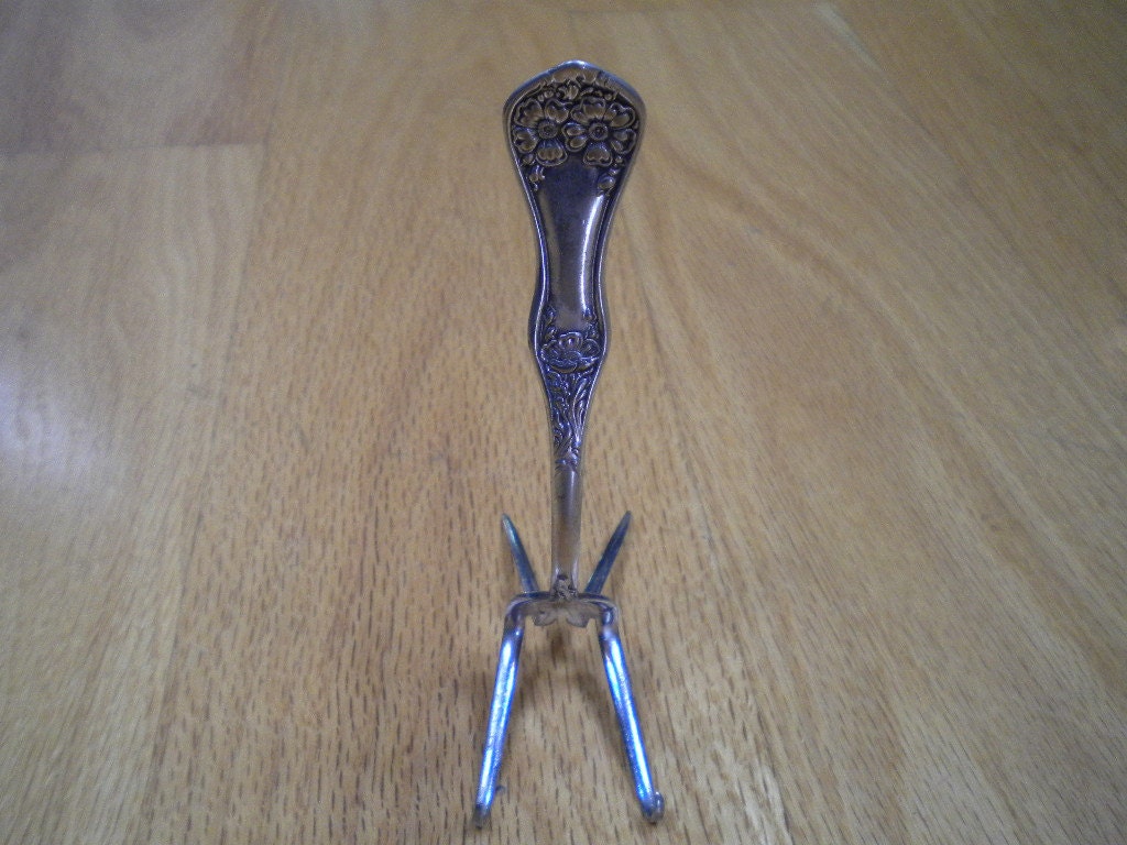 Antique Fork Business Card Holder
