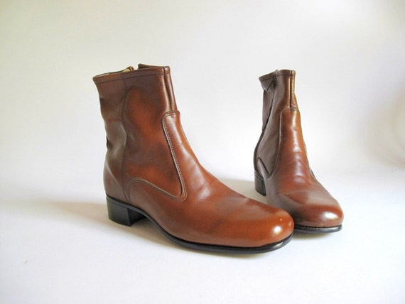 Vintage 60s Mens Boots : 1960s Ankle Boots Jarman NOS