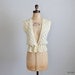 Vintage 1970s Vest : 70s Pointelle Sweater Vest