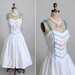 SALE Vintage Sundress : 70s 80s Full Skirt Sundress