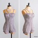 Vintage 1950s Swimsuit : 50s Pin Up Bathing Suit