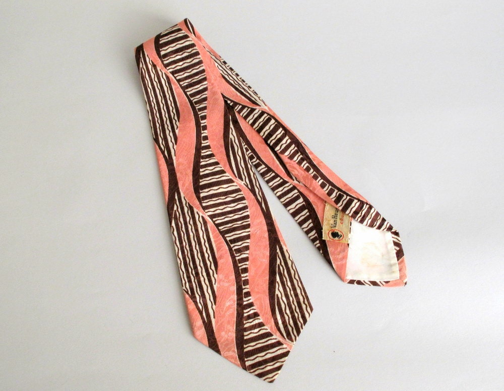 Vintage 1940s MENS Tie 40s Wide Swing Tie