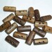 18 Handmade oak wood buttons , accessories
