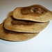 3 Handmade oak wood buttons, accessories