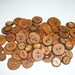 60 Handmade wood buttons, accessories