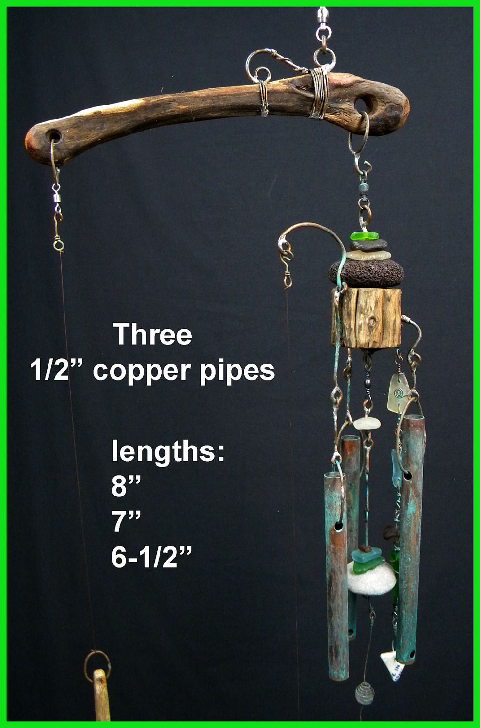 A unique Hawaiian wind chime from the beach by HangLooseHangers