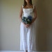 LAST CHANCE 1900s Wedding Dress Incredible Antique Edwardian/Victorian Empire Waist Crisp White Eyelet Lace Gown Size Small sm (00-0-2)