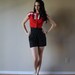 reserved 40s Crop Top Sexy Housewife Lolita Cherry Red Novelty Print Bow Summer Cotton Shirt Blouse Size Extra Small-Small xs sm (00-0-2)