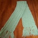 Light Green Honeydew Chunky Fringed Scarf