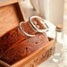Reserved for ZenandCoffee - Extended Size Custom Leather Dog Collar - XL - Honey stain tooled band
