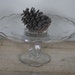 vintage glass cake stand
