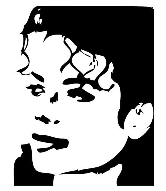 Items similar to Michael Jackson Pop Art Vinyl Wall Decal on Etsy