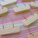 Set of 12- Unfinished Mini Wood Signs with Wire Hangers- Oblong