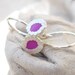 Tiny Purple Earrings