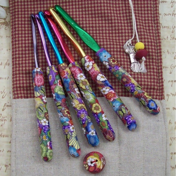 Handmade crochet hooks