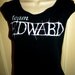 Destroyed Team Edward Vampire Twilight Upcycled Shredded Reconstructed Tee Tank Top