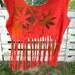 Hippie Tie Dye Cannabis Leaf Upcycled Shredded Fringe Reconstructed Tee Tank Crop Top Marijuana Reefer Pot Weed