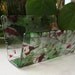 Fused Glass Business Card Holder - Reds