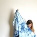 Indigo Shibori Cloud Scarf