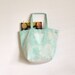 Mint Marbled Triangle Print Eco Friendly Canvas Giant Tote