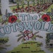 Cotswolds Cotton Map Tea Towel Made in England
