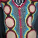 Vintage 1960s Pop Tops Le Mans Crocheted Suede Vest