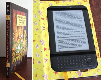 Kindle 3 Case: READY TO SHIP recycled vintage hardcover book - Raggedy Ann in the Deep Deep Woods