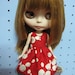 Red Balloons Dress for Blythe doll