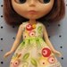 Bright green flower dress for blythe