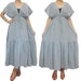 SALE 30% off - Grey Long Kimono Dress S - L