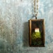 Miniature House Moss Terrarium Necklace. Over the Hills and Far Away.Terrarium Moss Jewelry