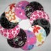 handsewnbyme 5 Sets Of Contour Nursing Pads, Mama Pads, Breast Pads, Baby Shower Gift In Fun Flannel Prints With PUL Layer