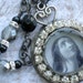 Joan of Arc Necklace Religious Rhinestone Necklace