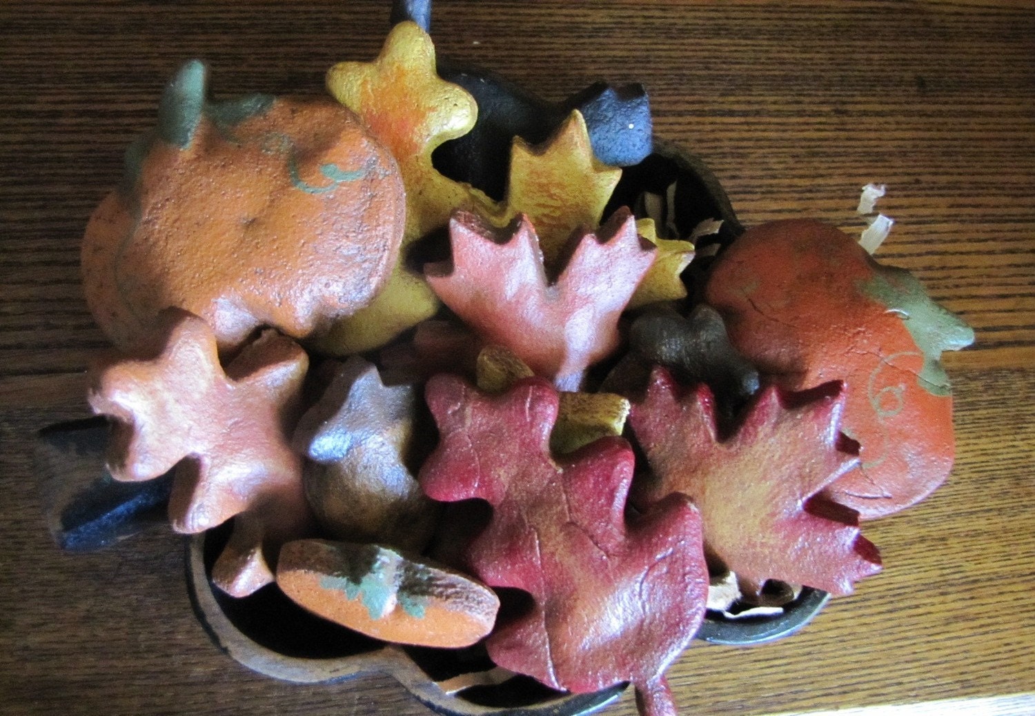 Salt Dough Ornament Bowl Fillers Autumn Mix
