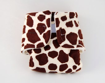 Baby Doll Diaper - Giraffe Print - Size Large