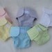 White flannel baby doll diaper